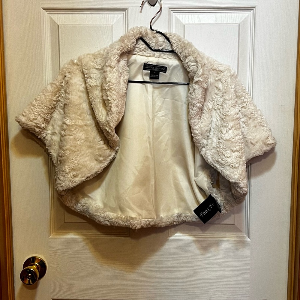 Jessica Howard Soft Cream Teddy Jacket